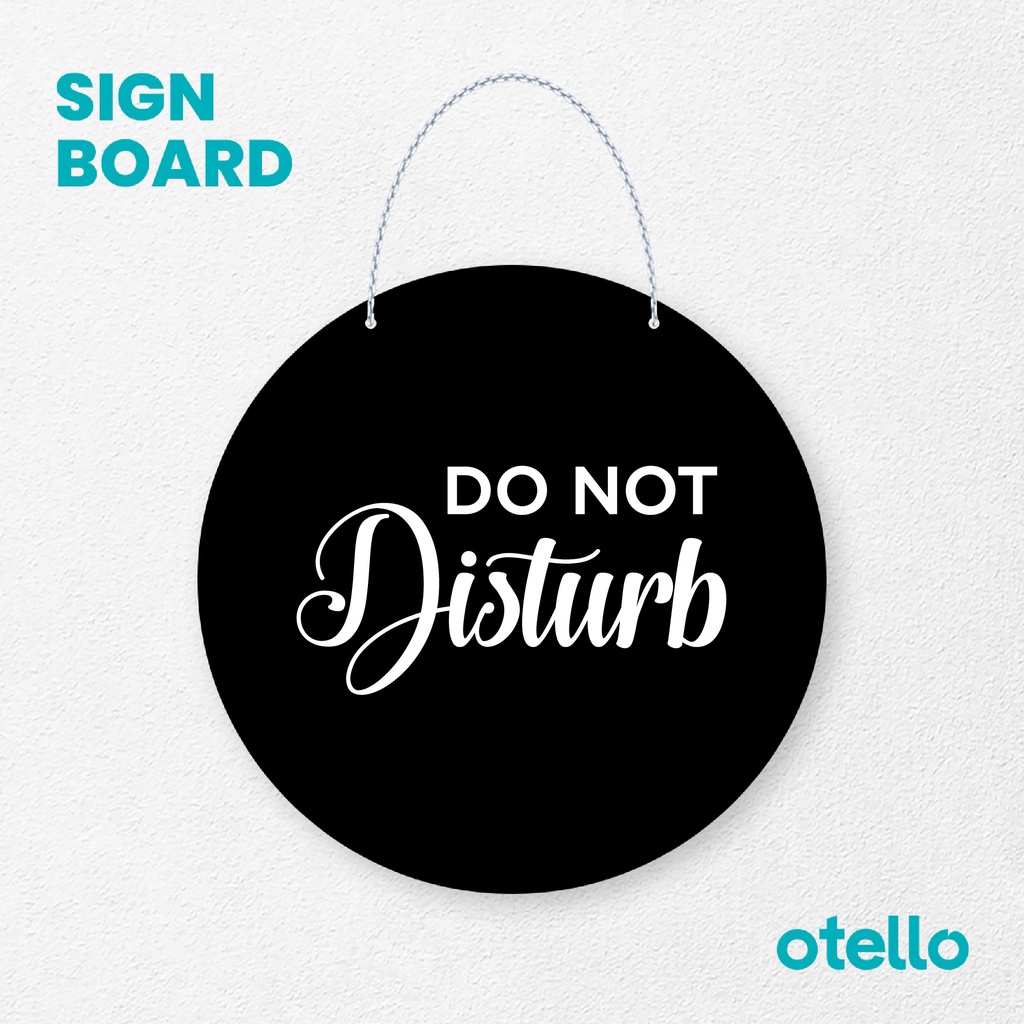 

Otello Sign Do Not Disturb Signage Board Acrylic Papan Gantung Label Akrilik Rantai Petunjuk Toko Modern Minimalist Kafe Restoran Kantor Gedung Cafe