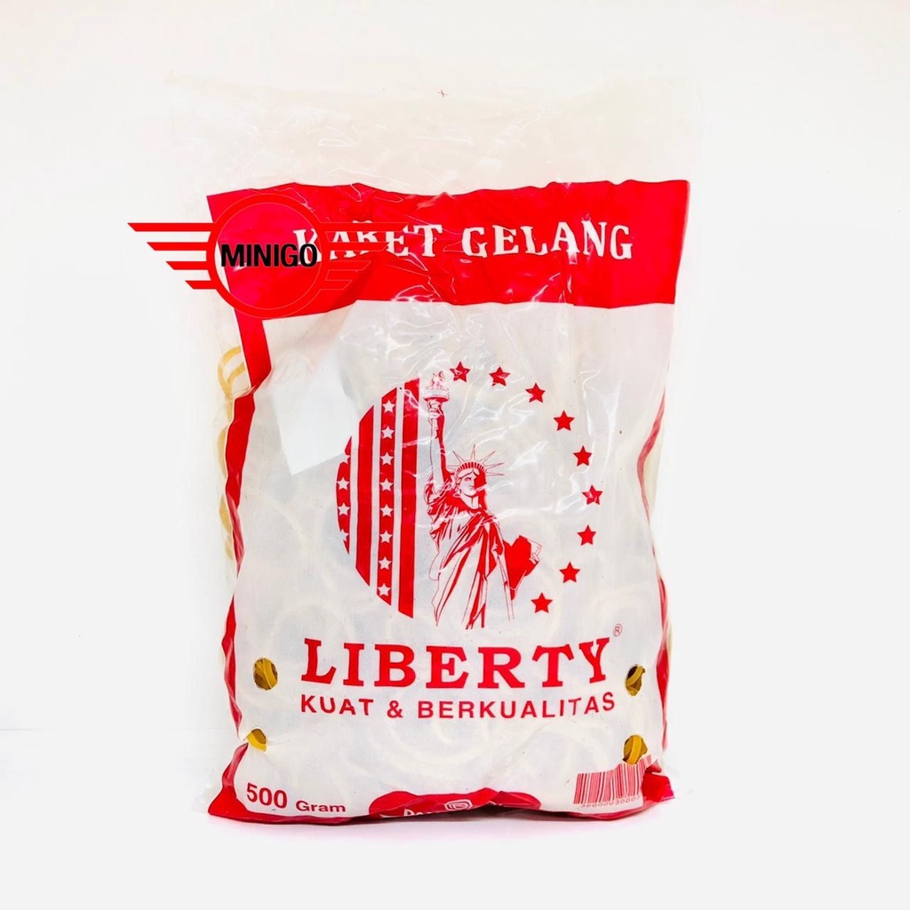 Karet gelang rubber band kuning Liberty 500 gr karet es batu serbaguna