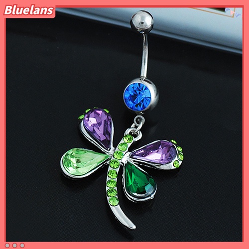 Anting Tindik Perut / Pusar Model Capung Warna-Warni Untuk Wanita