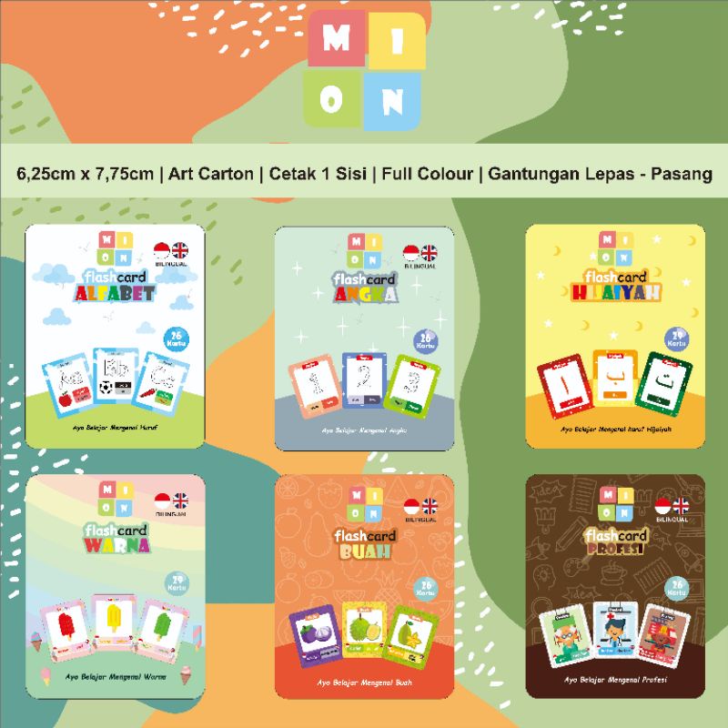 FlashCard Edukasi Anak Mainan Anak Flash Card Huruf Flash Card Hijaiyah Angka Flashcard Gantungan Ku