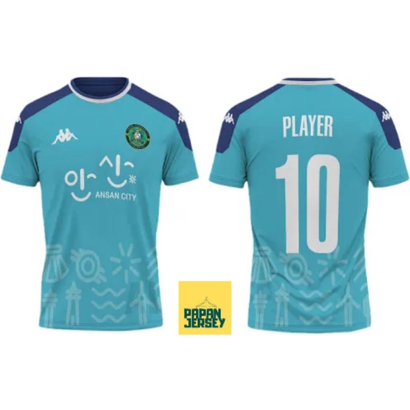 JERSEY ANSAN GREENERS FC SOUTH KOREA TERBARU. GRATIS NICKNAME