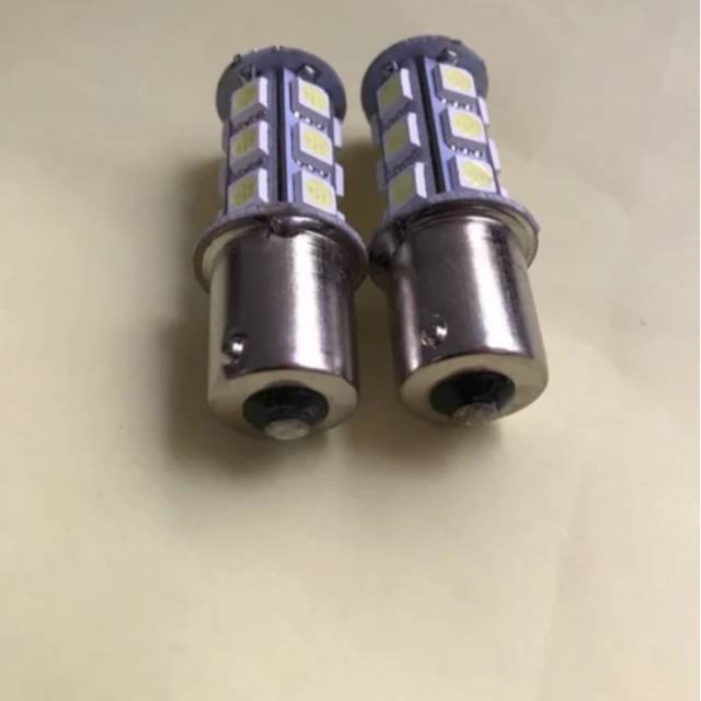 Lampu Sein LED Lampu Mundur Truk Bis 24 Volt 1156 Bayonet Kaki 1 Nyala Kedip