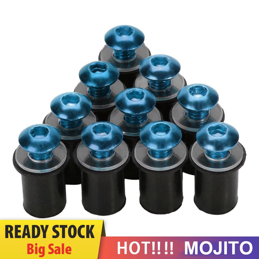 Mojito 10pcs Baut Kaca Depan Motor 5mm / 0.20in