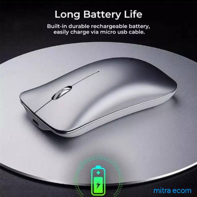 New Mouse Wireless Rechargeable &amp; Silent Click USB POWER SAVING