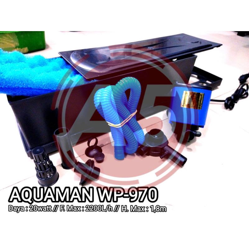 PROMO MURAH POMPA AQUARIUM FILTER BOX AQUAMAN WP 970