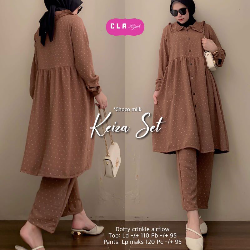Keiza Set Atasan dan Pants by Cla Hijab