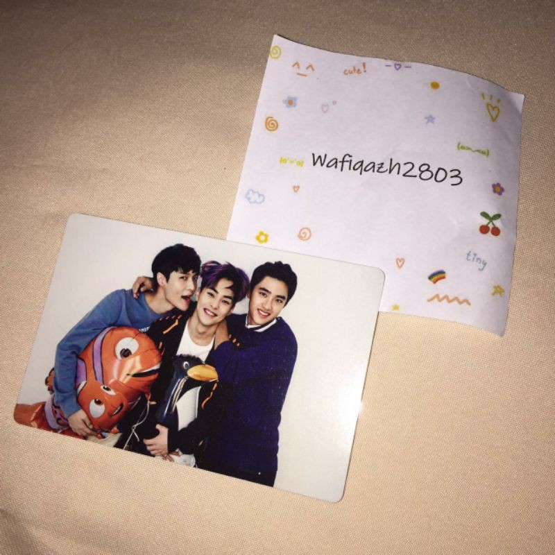 [BOOKED] EXO SEASON GREETINGS 2016 SG PHOTOCARD PC XIUMIN LAY D.O. KYUNGSOO