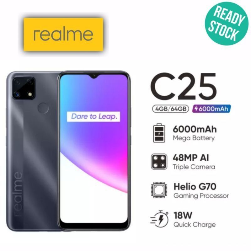 REALME C25 Ram 4/64 Garansi Resmi