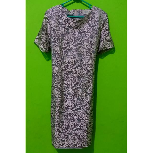 Dress Brokat Silver