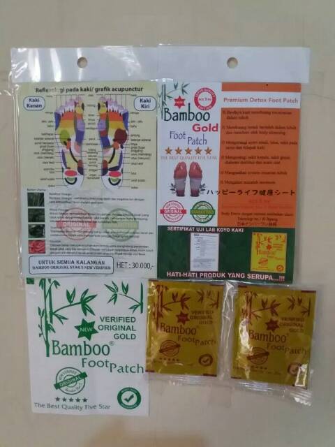 KOYO KAKI PENYERAP RACUN BAMBOO GOLD ORIGINAL DETOX FOOT