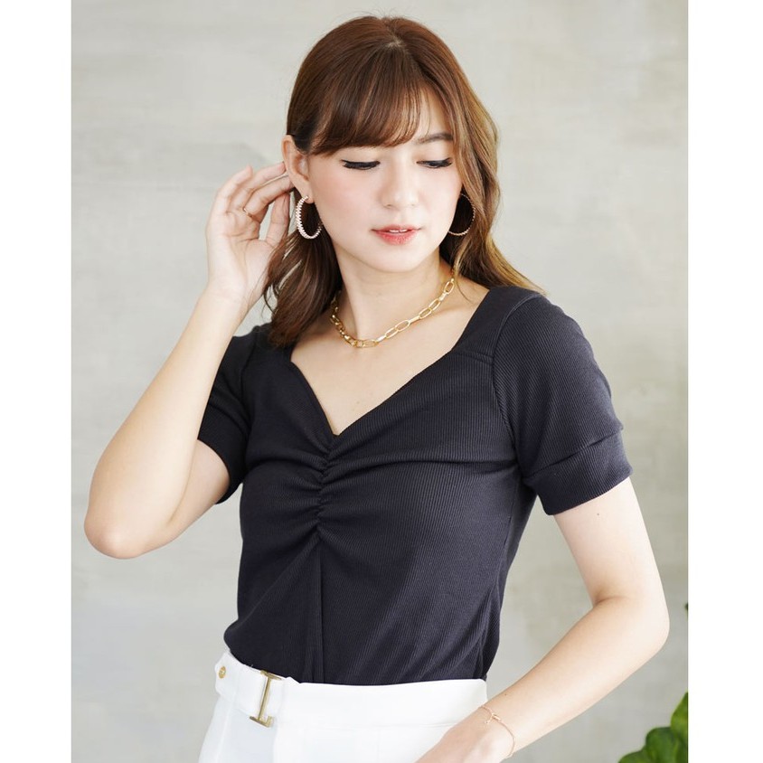 Atasan Wanita Knit Lays Top - blouse wanita