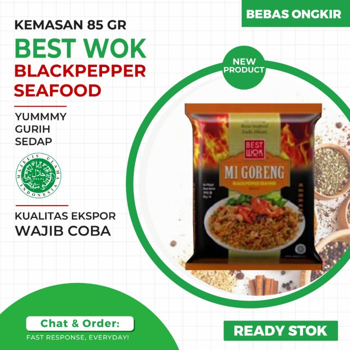 

Mie Goreng BEST WOK rasa original - mie goreng hot & spicy - KARTON