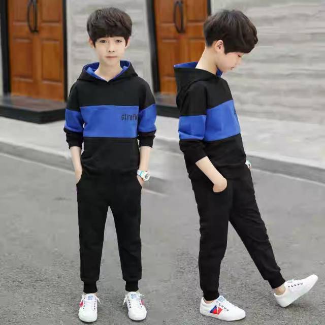 TOTOTAshop.Setelan STARLHO KIDS,Bahan FLEECE TEBAL,Motif bordir &amp; Sablon premium.real picture