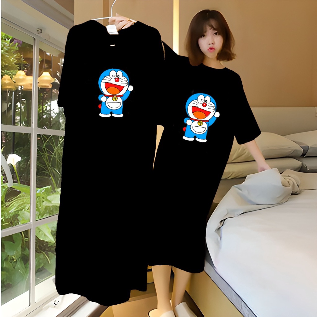 DRESS DORAEMON | DRESS JUMBO DORAEMON | DRESS WANITA