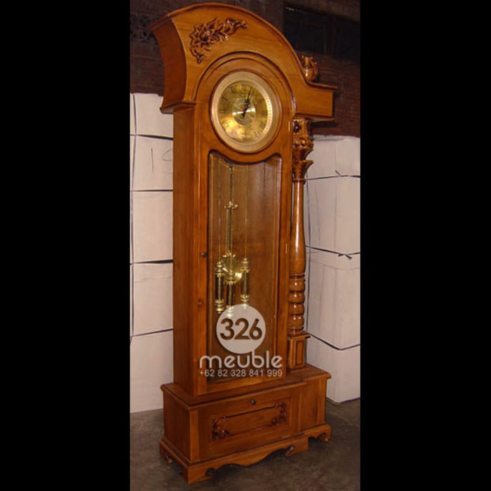Almari Jam Hias Spanyol - Lemari Jam Hias Jati Mebel Jepara
