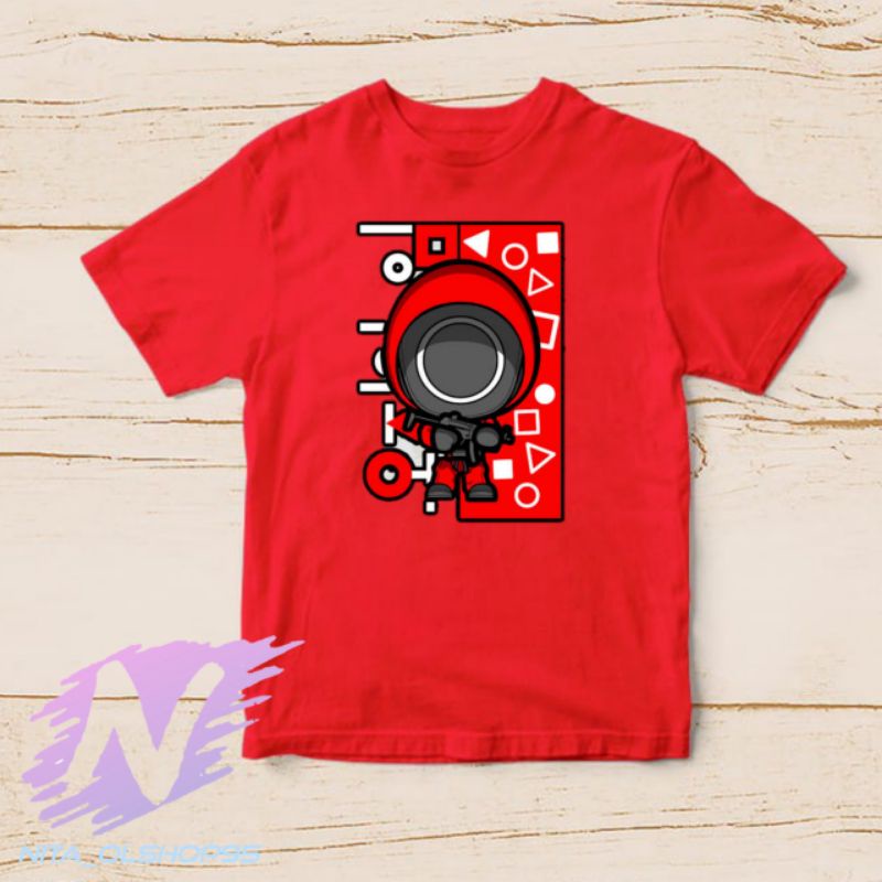 kaos anak squid game baju squid game terbaru