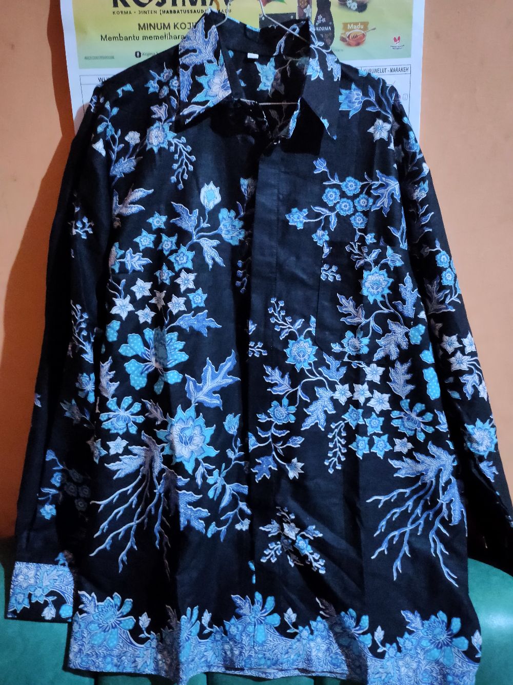 Maura Couple_sania Ruffle Batik Couple Keluarga Ori Ndoro Jowi Dnt Cibulan Biru