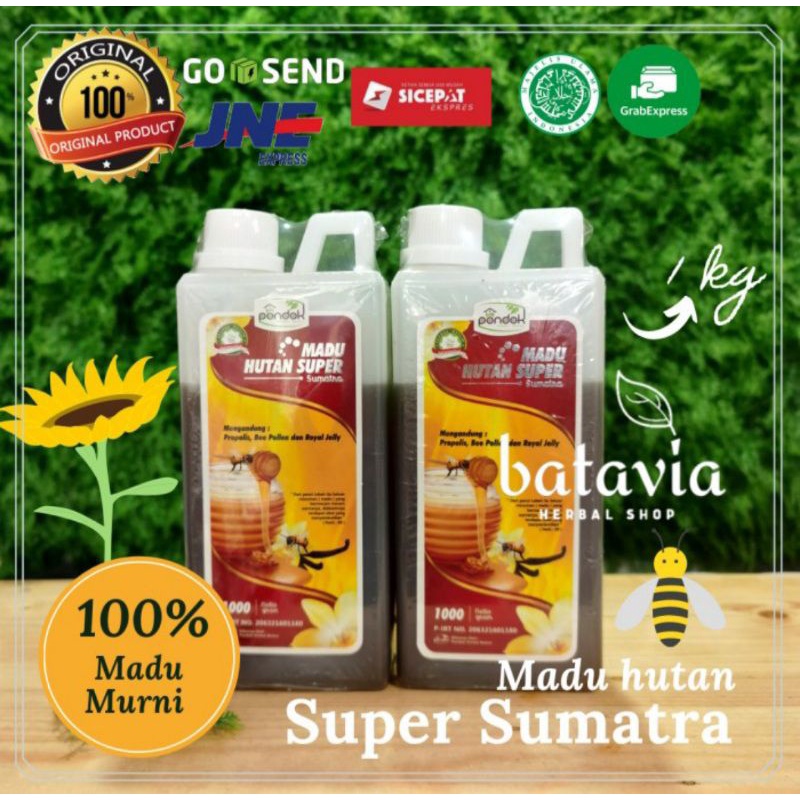 

TERMURAH Madu Murni Asli 100% 1Kg Madu Hutan Sumatra Sialang - 1Kg