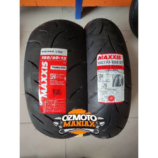 Paket Ban Maxxis Victra 120/70-13 & 150/60-13 (Nmax Up Size)