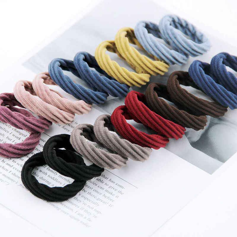 Ikat Rambut Korea Elastis Motif / Karet Rambut / Kuncir Rambut Warna Warni / Tiki-IRK M-Motif TWIST