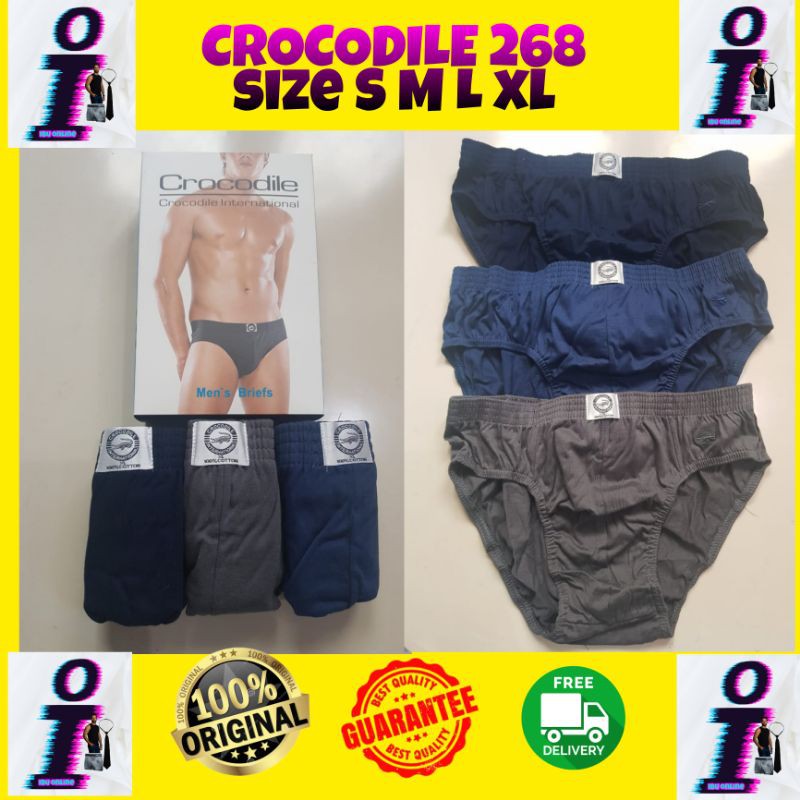 CELANA DALAM PRIA CROCODILE 268/ CD CROCODILE 268 / GROSIR PAKAIAN DALAM MURAH / SEMPAK PRIA