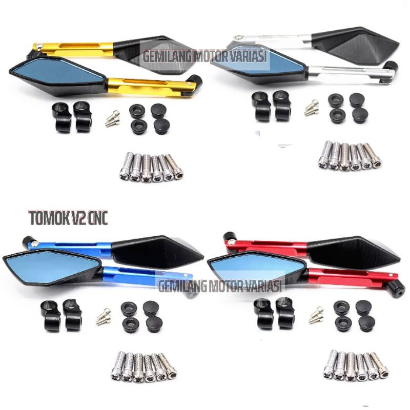 Spion Lipat Tomok V2 CNC Universal | Spion Variasi Motor Nmax Vario PCX Aerox Beat Mio