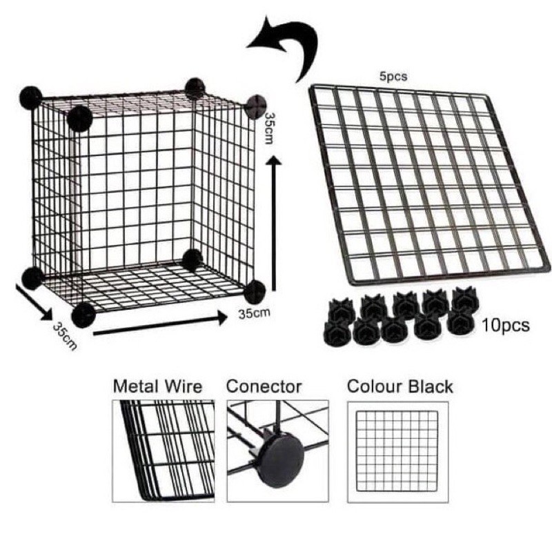 EXOTICGOODS KANDANG PAGAR C&amp;C GRID CAGE KANDANG PAGAR KELINCI KANDANG PAGAR KURA KANDANG PAGAR HEWAN GRID WALL