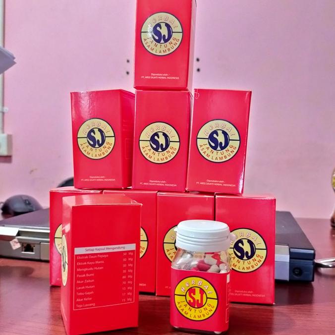 Obat Asam Lambung & Jantung Herbal Produk SJ isi 50 Kapsul