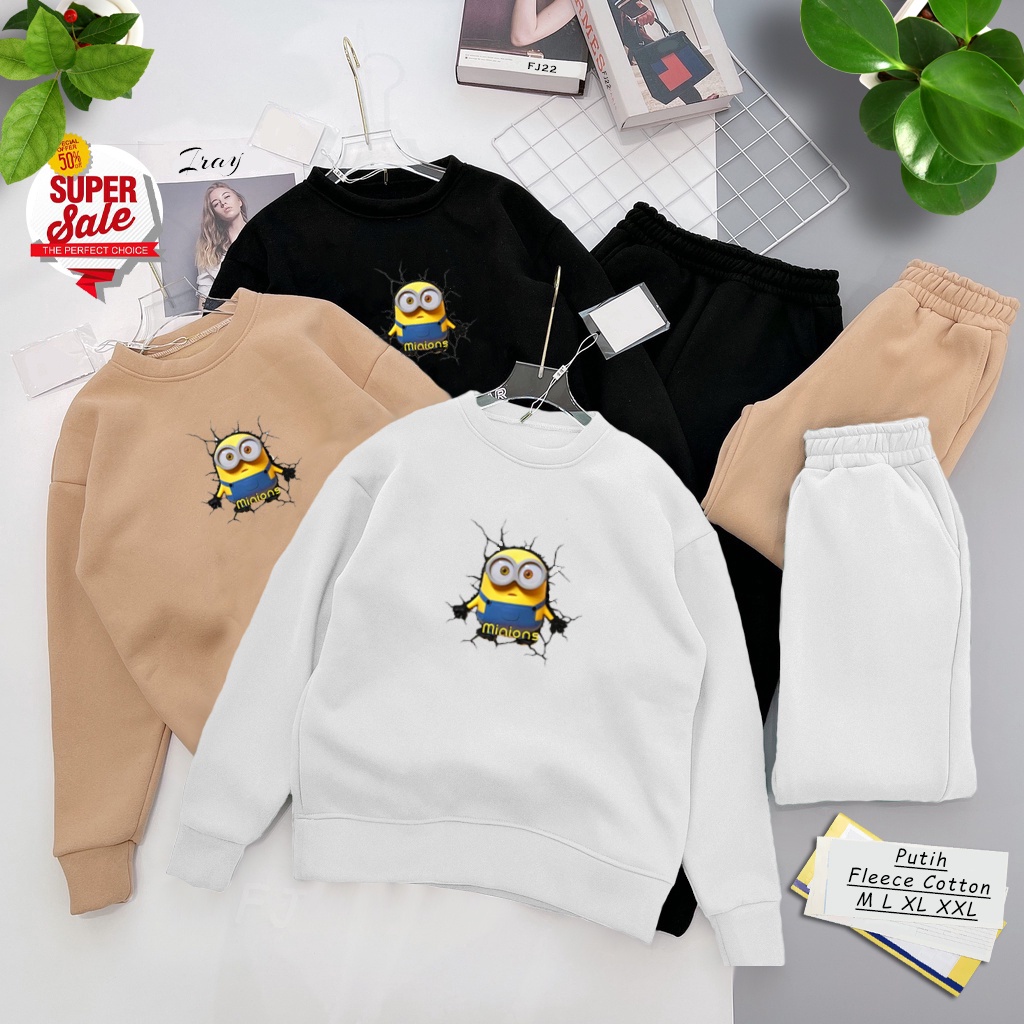 🅳🅵 Sweater Minion | Sweter Pria &amp; Wanita | Dhea Fashion