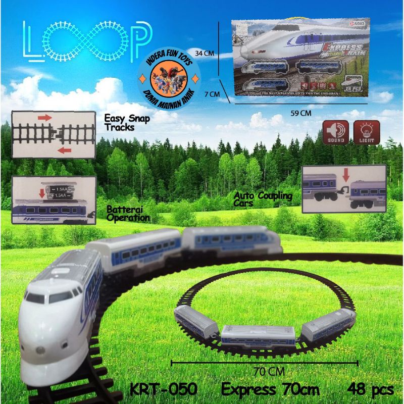 KRT050 Kereta Api Express LRT MRT Mainan Anak Baterai