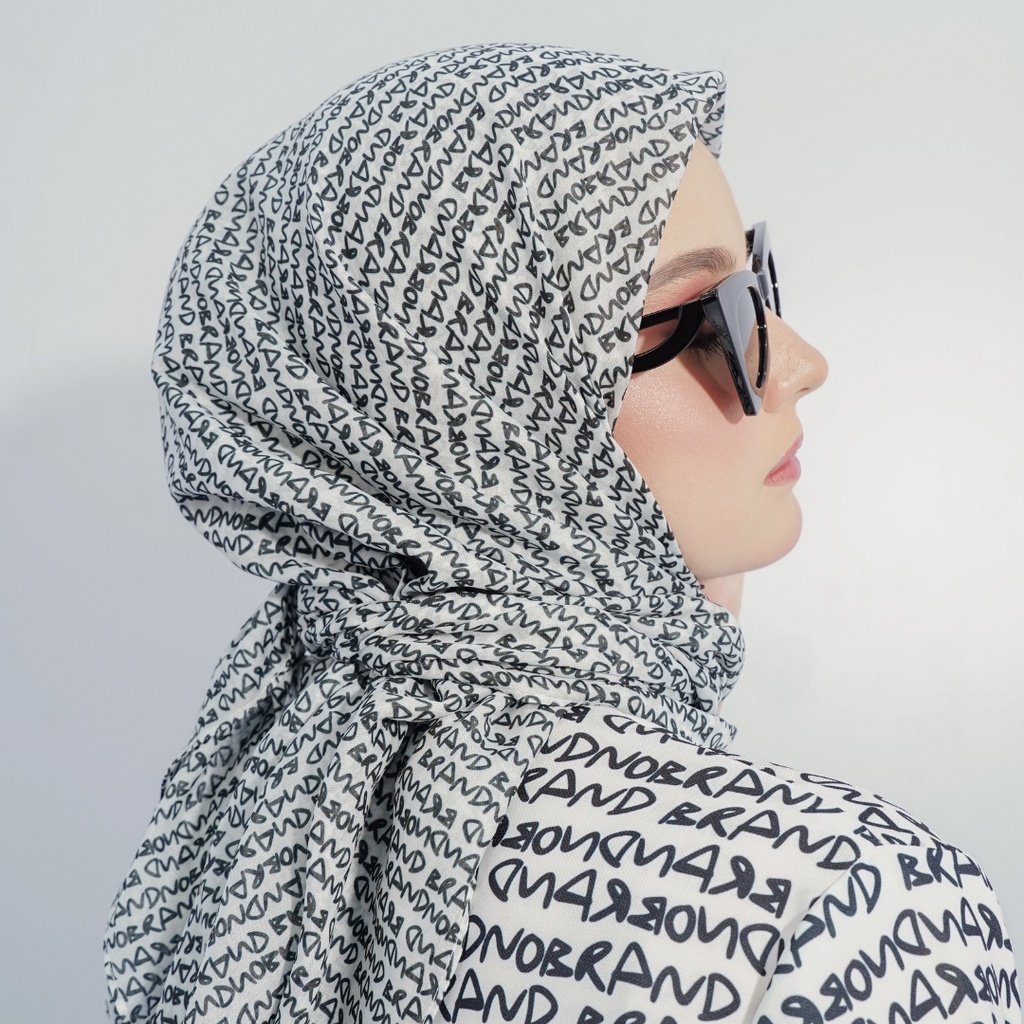 Brand No Brand Flint Monogram Scraf (Spesial Runway)-4