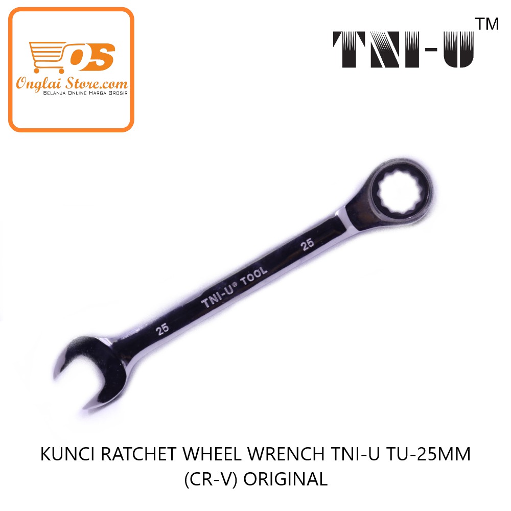 KUNCI RATCHET WHEEL WRENCH TNI-U TU-25MM (CR-V) ORIGINAL 棘轮扳手  (HARGA SPESIAL)