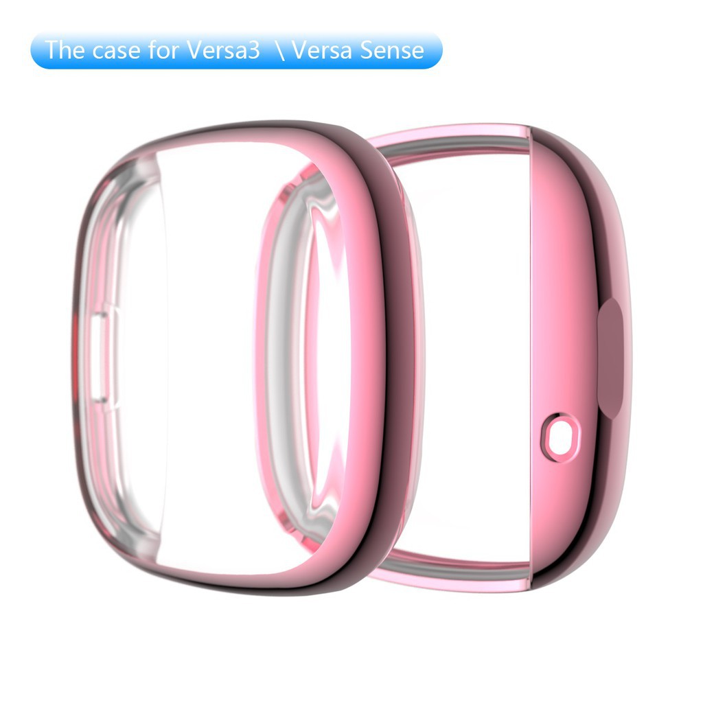 Cover Case Pelindung Untuk Versa3/Sense Watch Shell band protector