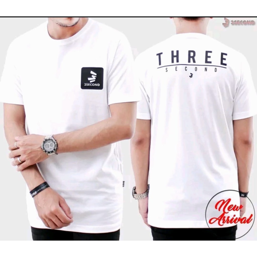 BEST SELLER T-SHIRT BAJU KAOS DISTRO SURFING 3 THREE SECOND COMBED 30S