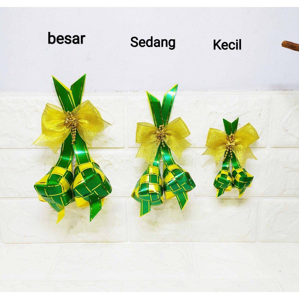 Pita Hampers Ketupat Bow BESAR - Hampers Ketupat Emas Bow