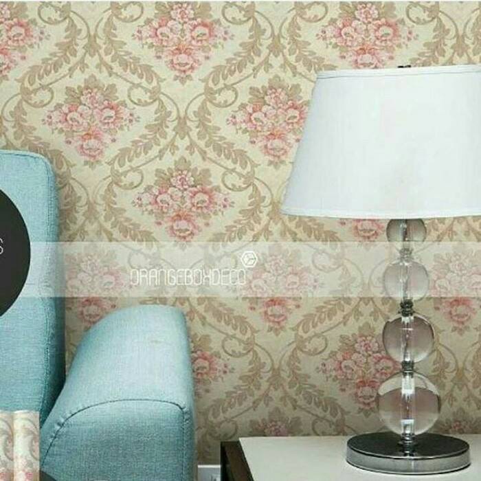 P020 Wallpaper Sticker Dinding Murah, Batik, Vintage