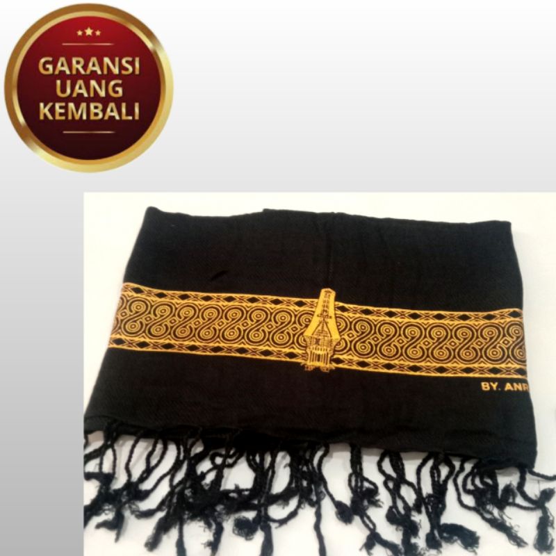 {COD} syal selendang tari selendang hitam /selendang toraja /aksesoris toraja-3