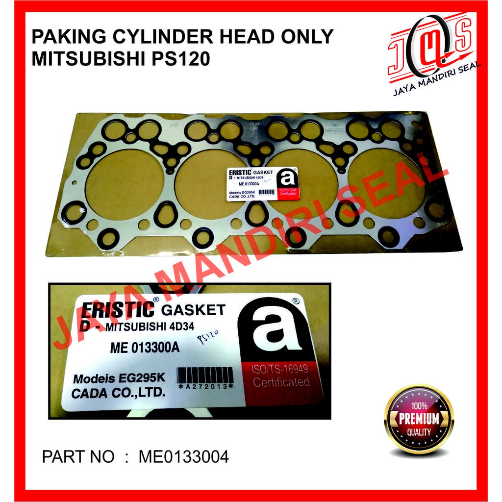 PAKING GASKET CYLINDER HEAD ONLY MITSUBISHI PS120 PS-120 PS 120 4D34