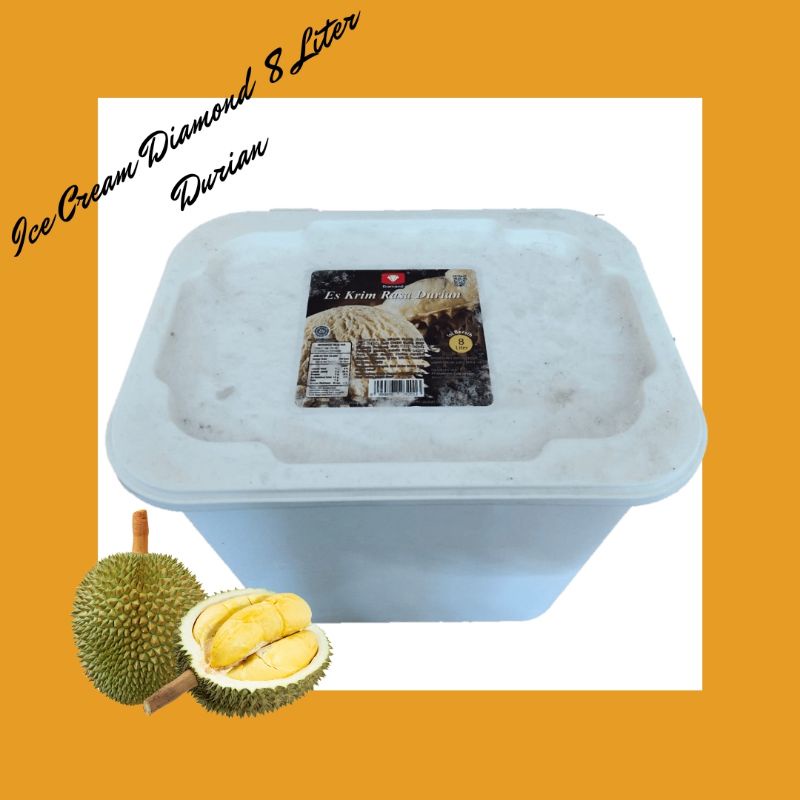 

Ice Cream Diamond Durian 8 Liter