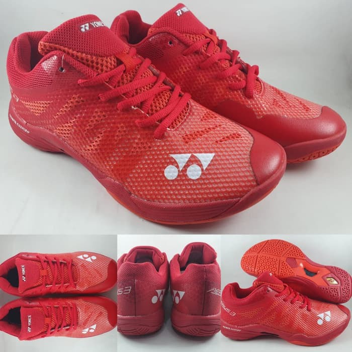 Yonex Power Cushion Aerus 3 Court Merah Red