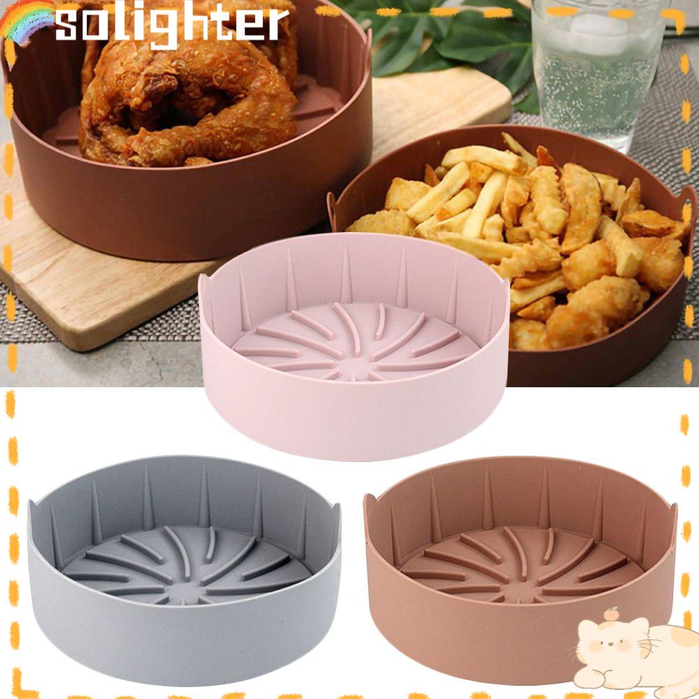 Solighter Panci Air Fryer / Panggang Pizza Bahan Silikon