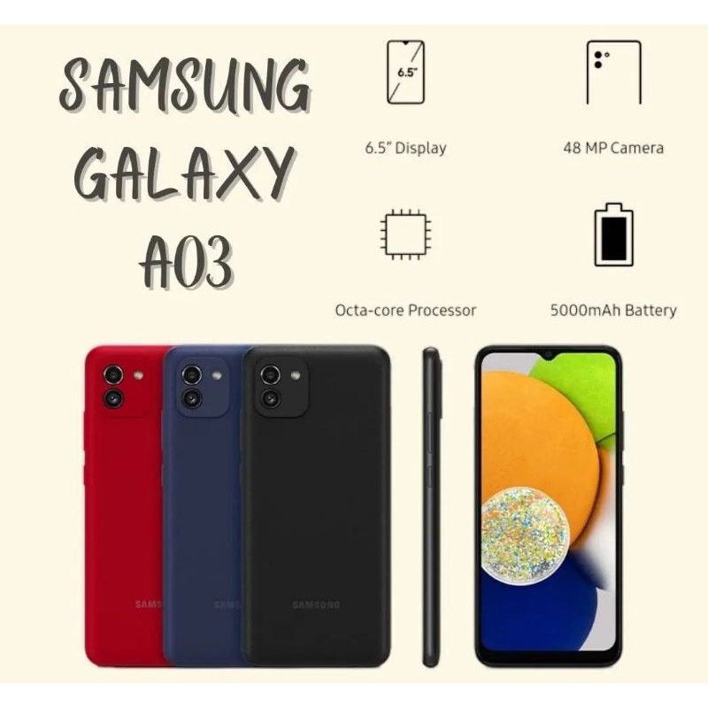 Samsung Galaxy A03 Ram 4/64 Big Baterai-Galaxy A03