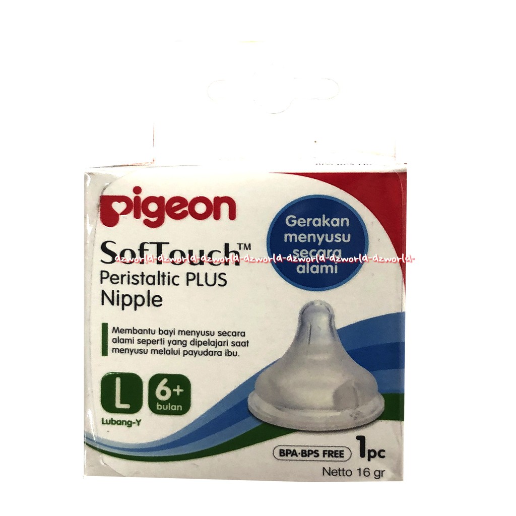 Pigeon Nipple Peristaltic Plus Dot Pigeon Peristaltik Pigen Wide neck isi 1pcs