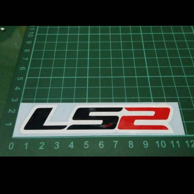 Sticker cutting logo hlm ls2 helmet