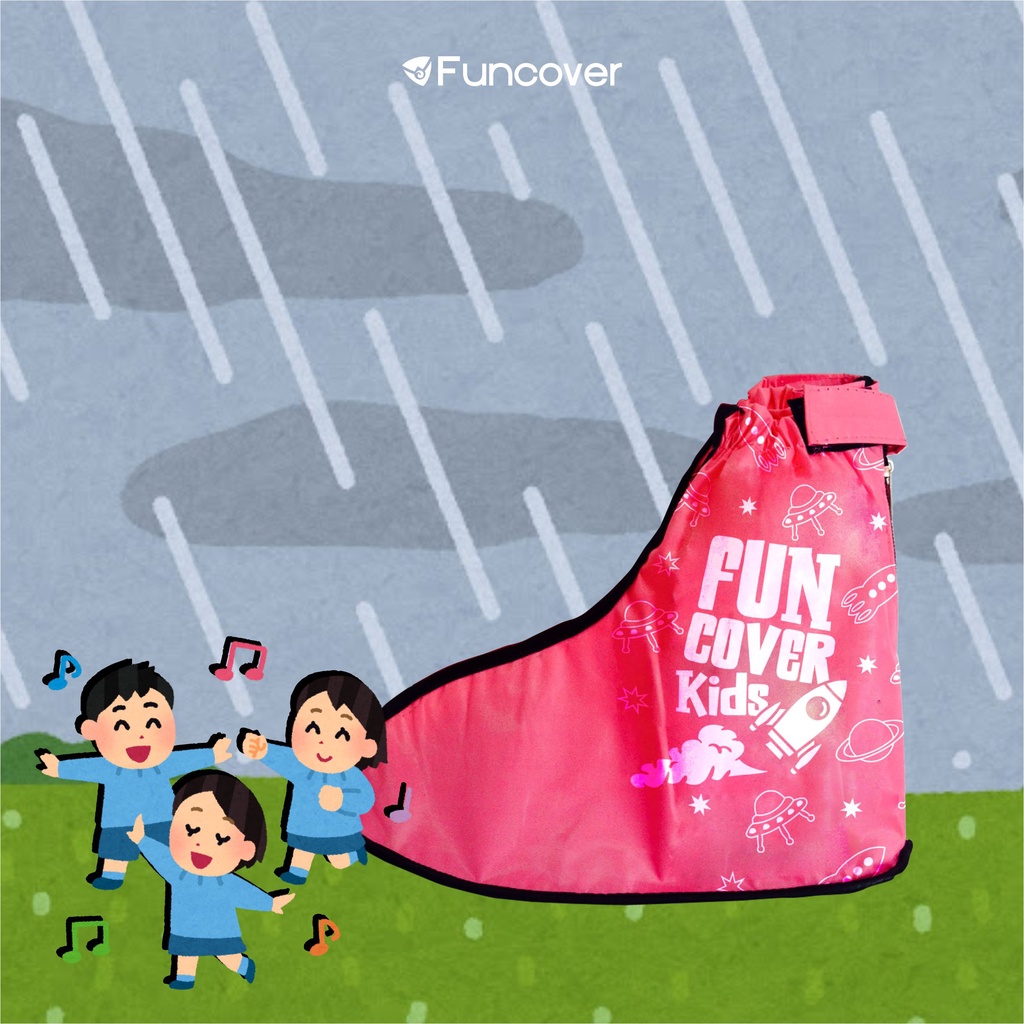 Cover shoes anak Jas sepatu / sepatu hujan / mantel sepatu anak by Funcover