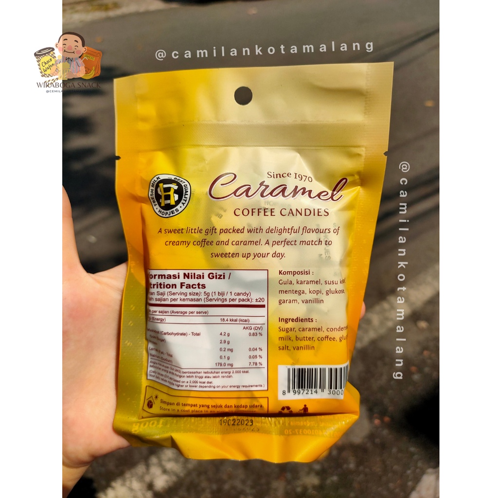 

HOPJES CARAMEL COFFEE CANDIES SINCE 1970 / PERMEN HOPYES JADUL KUNO