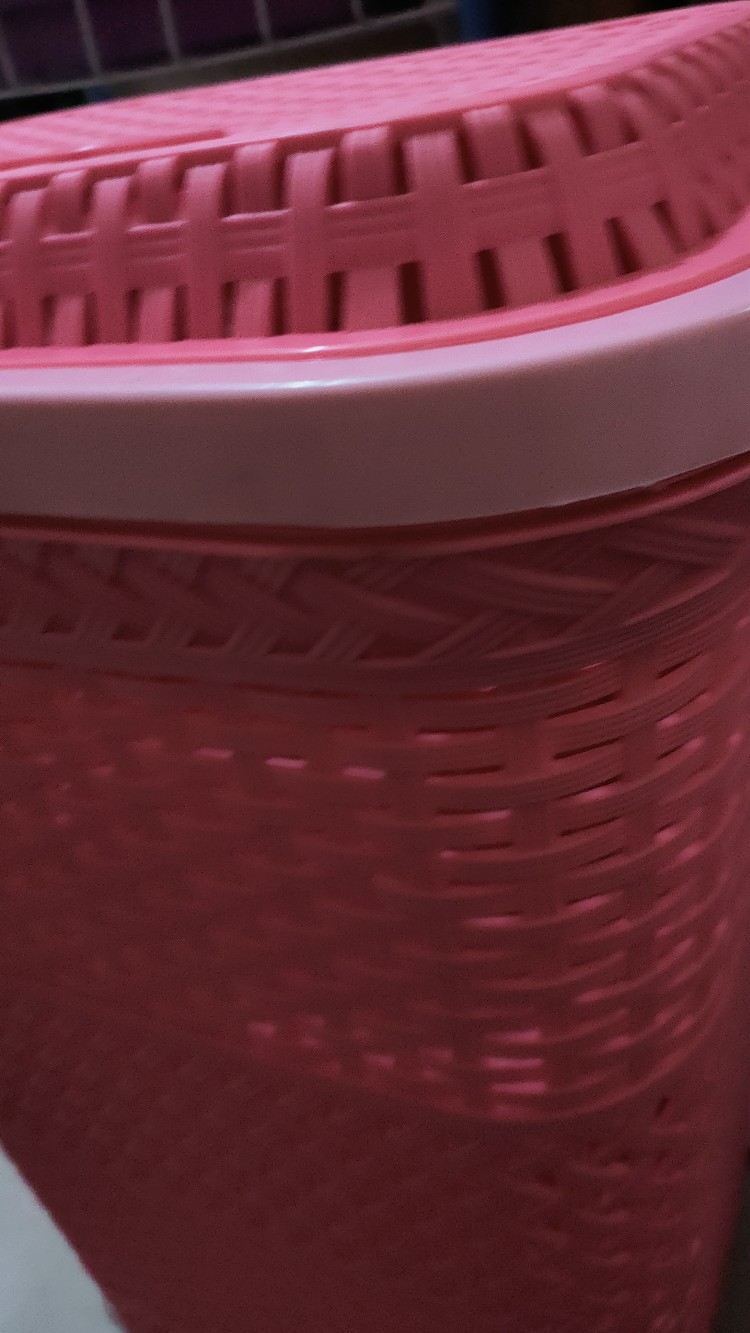 Keranjang Baju / Laundry Basket / Tempat Penyimpanan Baju Kotor Gr Pink Genki Market