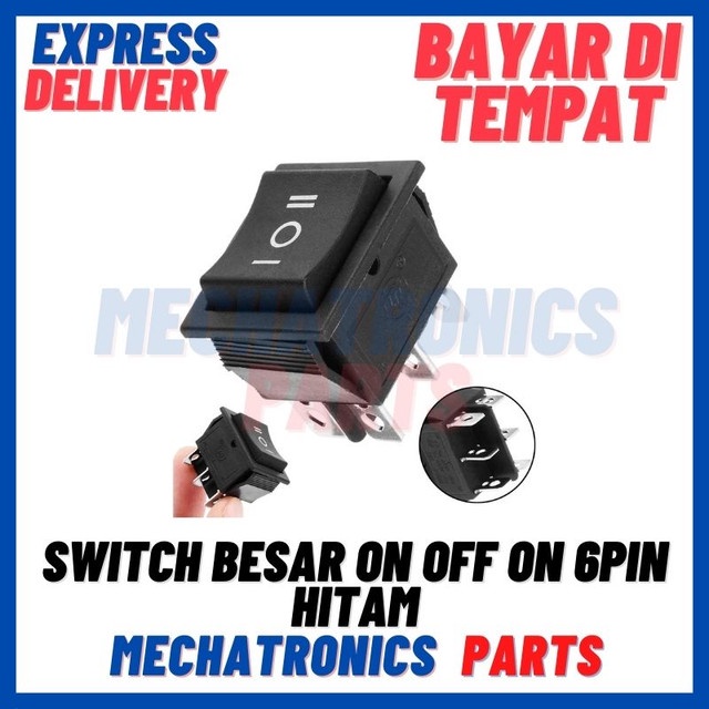 [SWI-9108] SWITCH BESAR ON OFF ON 6PIN HITAM