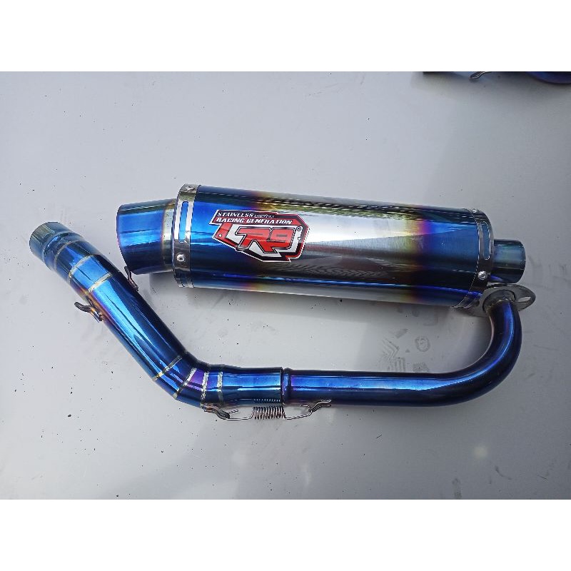 (BLUEMOON FULL BASS) Knalpot R9 inlet 38 Mio Beat Vario PCX Aerox Nmax Scoopy freego