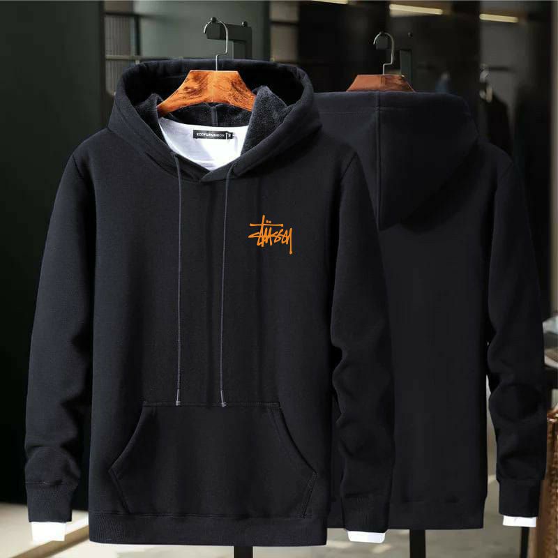 TERMURAH  COD Jaket Sweater Hoodie Pria Distro stussyOriginal Big Size Jumbo S - 5XL